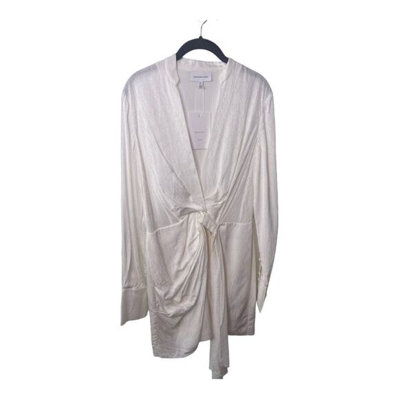 Significant Other Amalfi Mini Dress Classy Drape Hoco Elegant Party Bridal Sz 8 - Picture 6 of 12